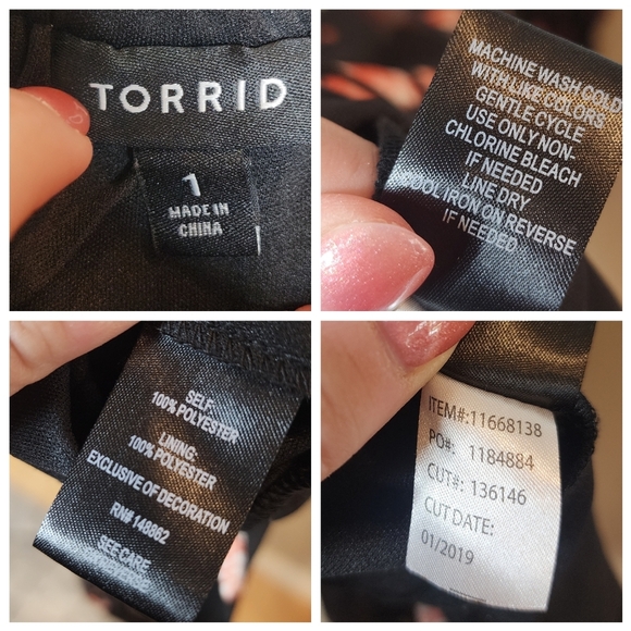 Torrid Pink and Black Sleeveless Maxi Sundress - Picture 3 of 16